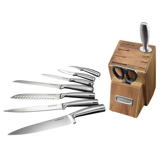 BRAND NEW CUISINART, 10-piece Elite Series Hammered Handle Knife Set w/  Block